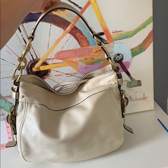 Coach Hobo Light Gold Cream shimmer - Picture 2 of 16